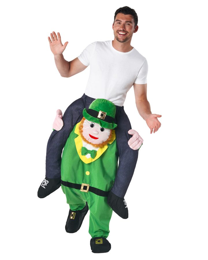 Funny Adult Leprechaun Piggyback Costume