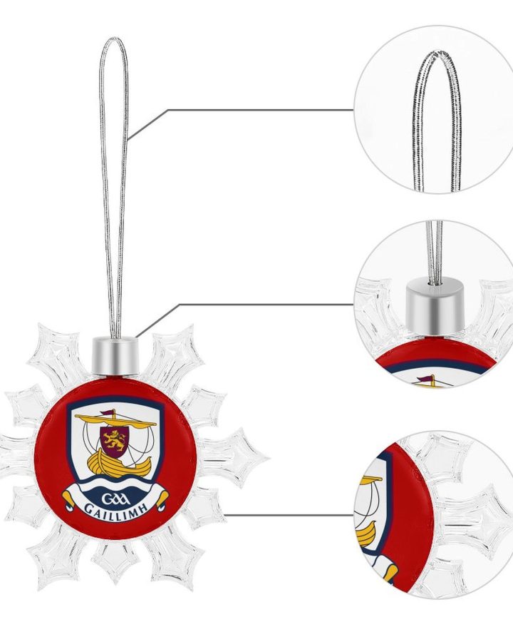 Galway GAA Irish Christmas Snowflake Ornament