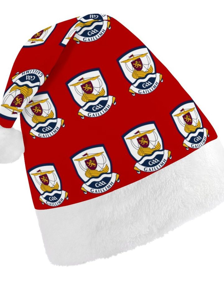 Galway GAA Irish Christmas Hat – County Crest Santa Hat
