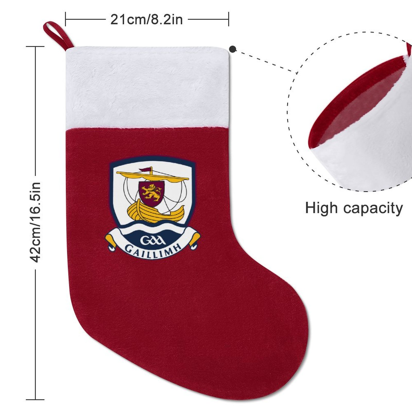 Galway GAA Irish Christmas Socks Galway GAA Irish Christmas Socks