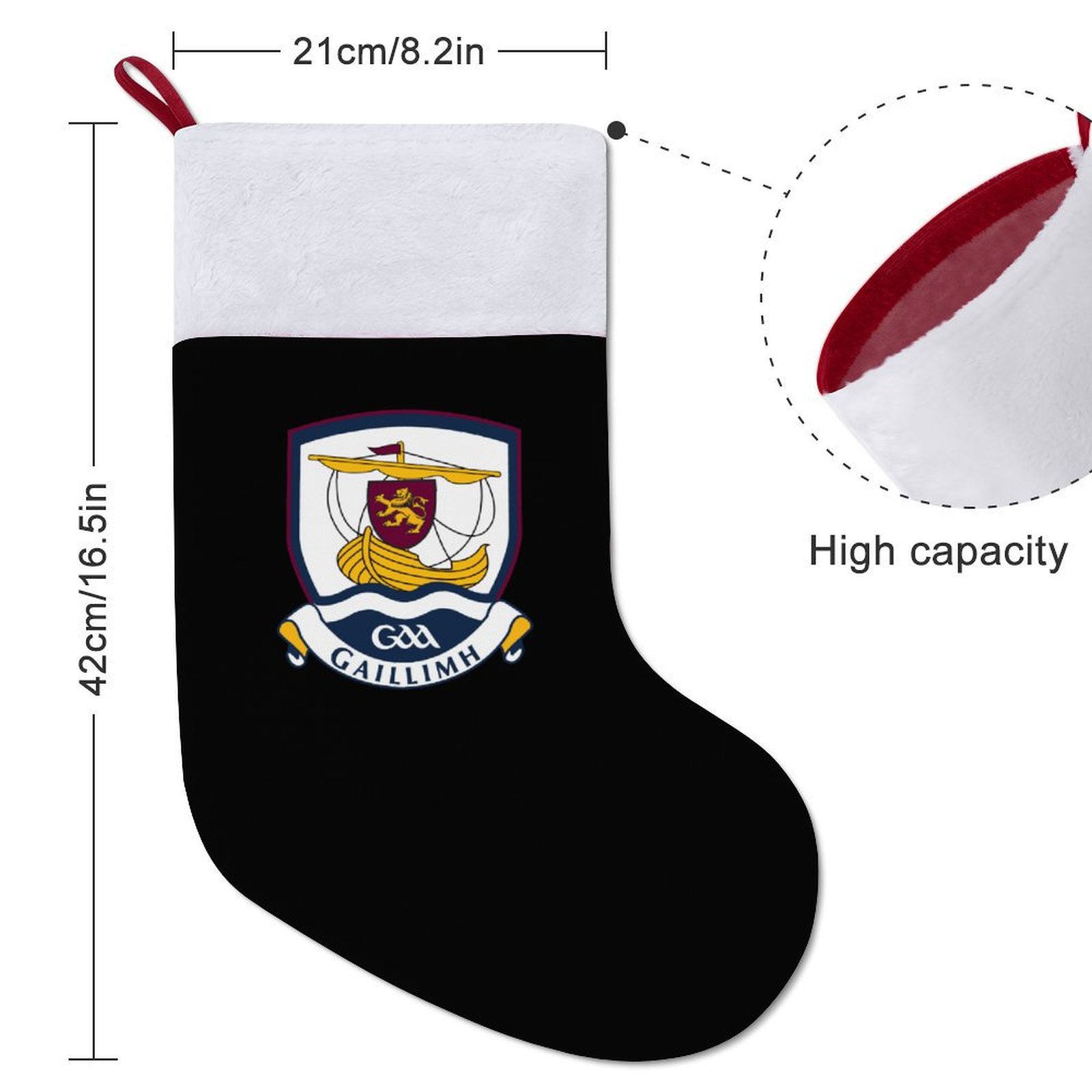 Galway GAA Irish Christmas Socks Galway GAA Irish Christmas Socks