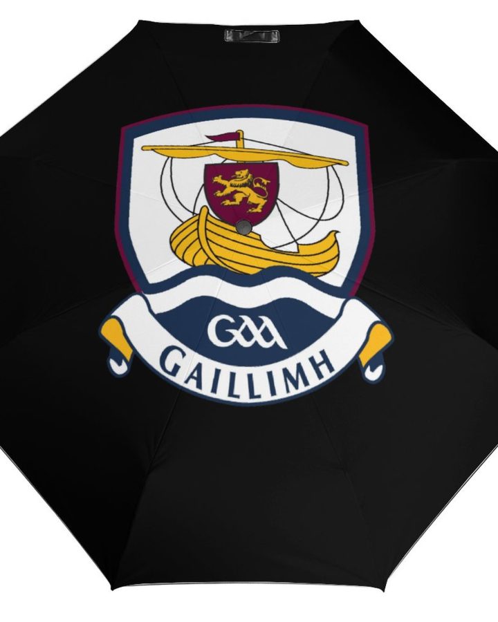 Galway GAA Umbrella – Galway County Crest Compact Rain Umbrella