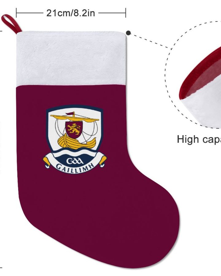 Galway GAA Irish Christmas Socks Galway GAA Irish Christmas Socks