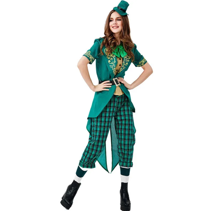 Ireland Saint St. Patrick's Day Lucky Fairy Leprechaun Costume for Women Ireland Saint St. Patrick's Day Lucky Fairy Leprechaun Costume for Women