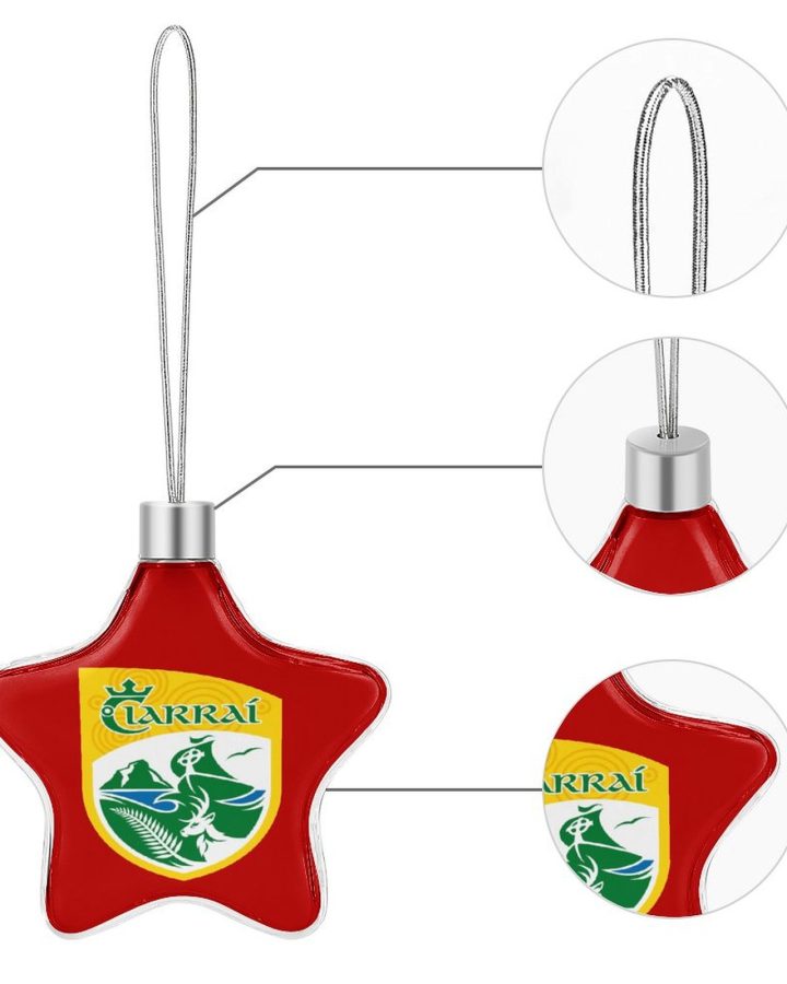 Kerry GAA Star-shaped Christmas Ornament