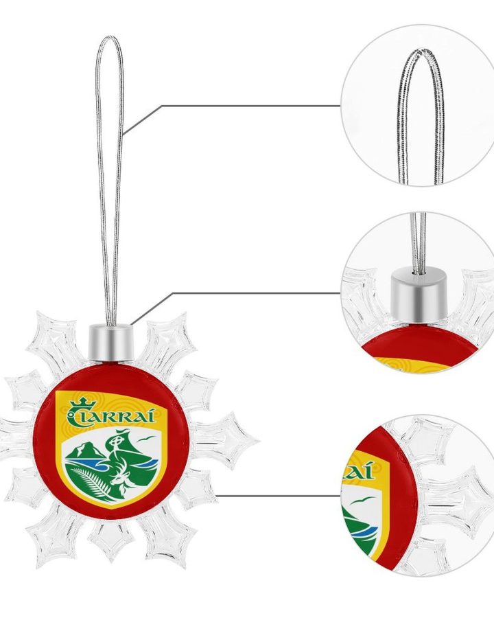 Kerry GAA Irish Christmas Snowflake Ornament