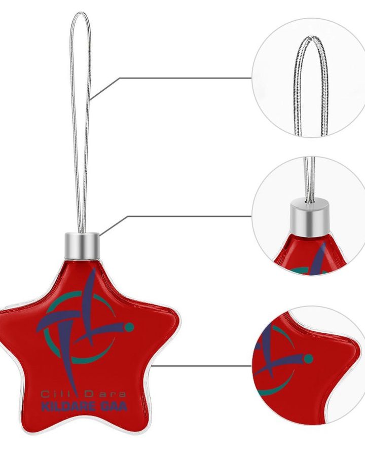 Kildare GAA Star-shaped Christmas Ornament