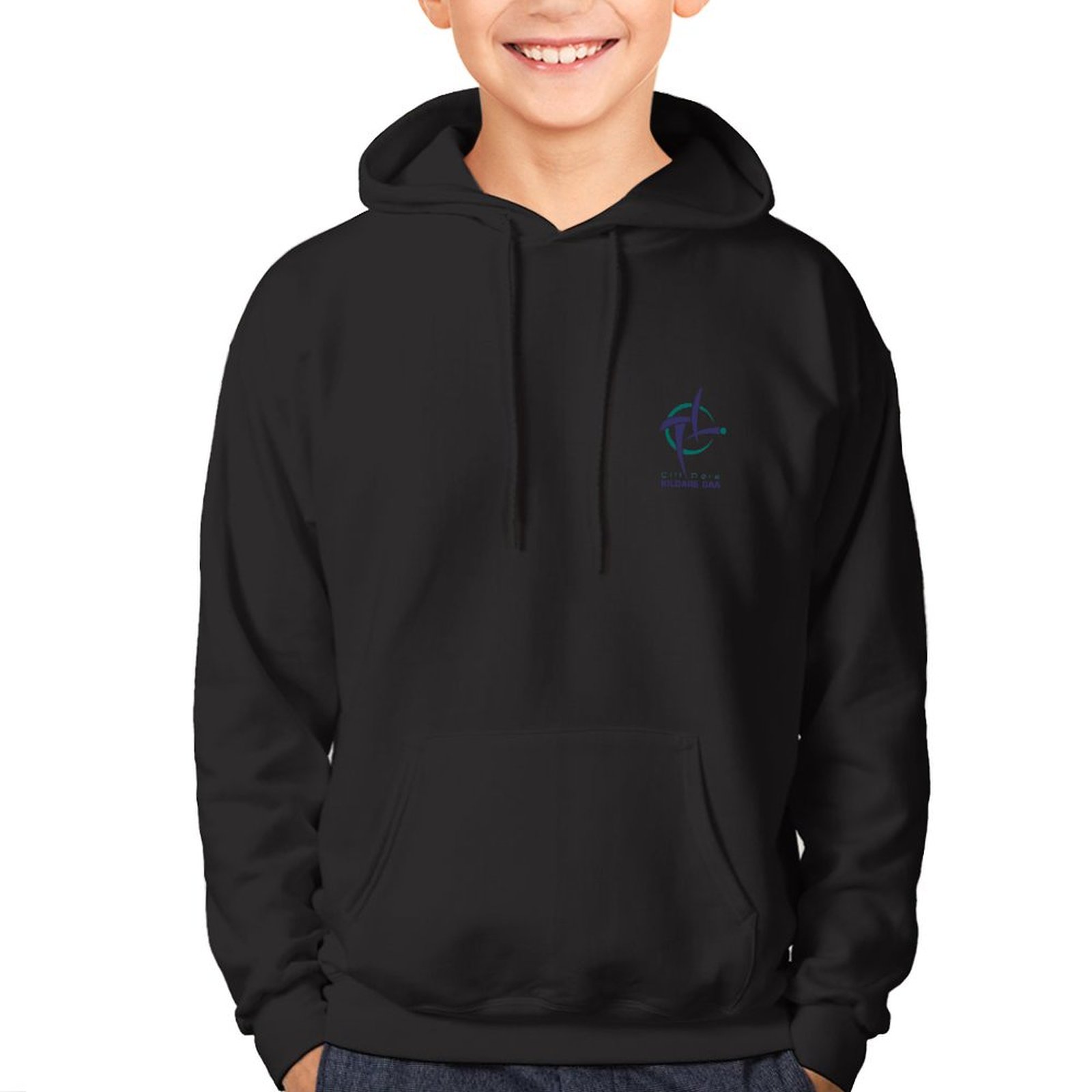 Kildare Kids GAA Hoodie – Official County Crest Kildare Kids GAA Hoodie
