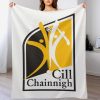 Kilkenny GAA Plush Blanket – 50x60" Soft County Throw (White or Black Background)