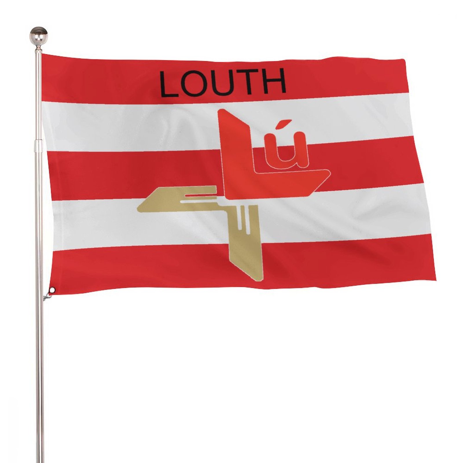 Louth GAA Flag – County Colours and Crest Louth GAA Flag – County Colours and Crest
