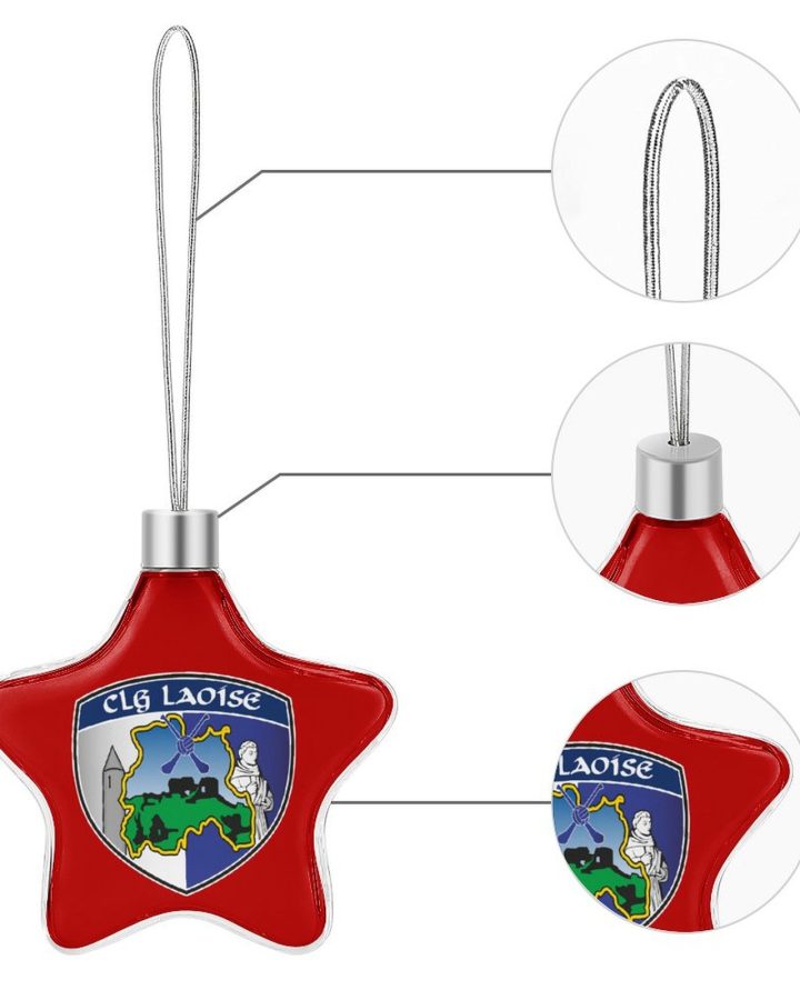Laois GAA Star-shaped Christmas Ornament