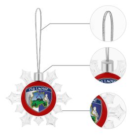 Laois GAA Irish Christmas Snowflake Ornament