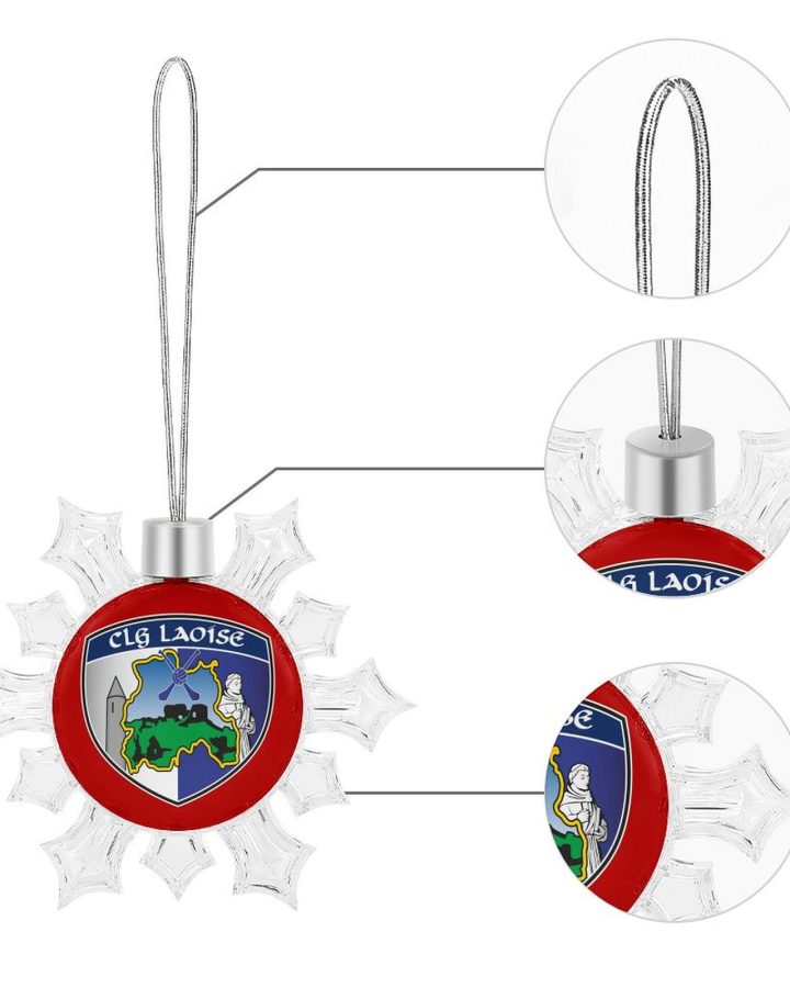 Laois GAA Irish Christmas Snowflake Ornament