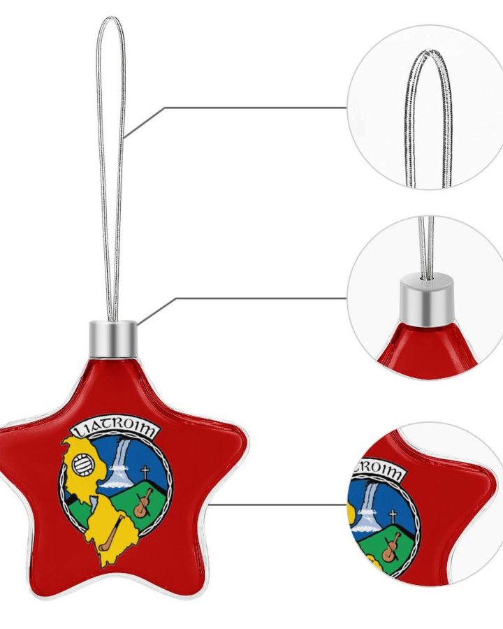 Leitrim GAA Star-shaped Christmas Ornament