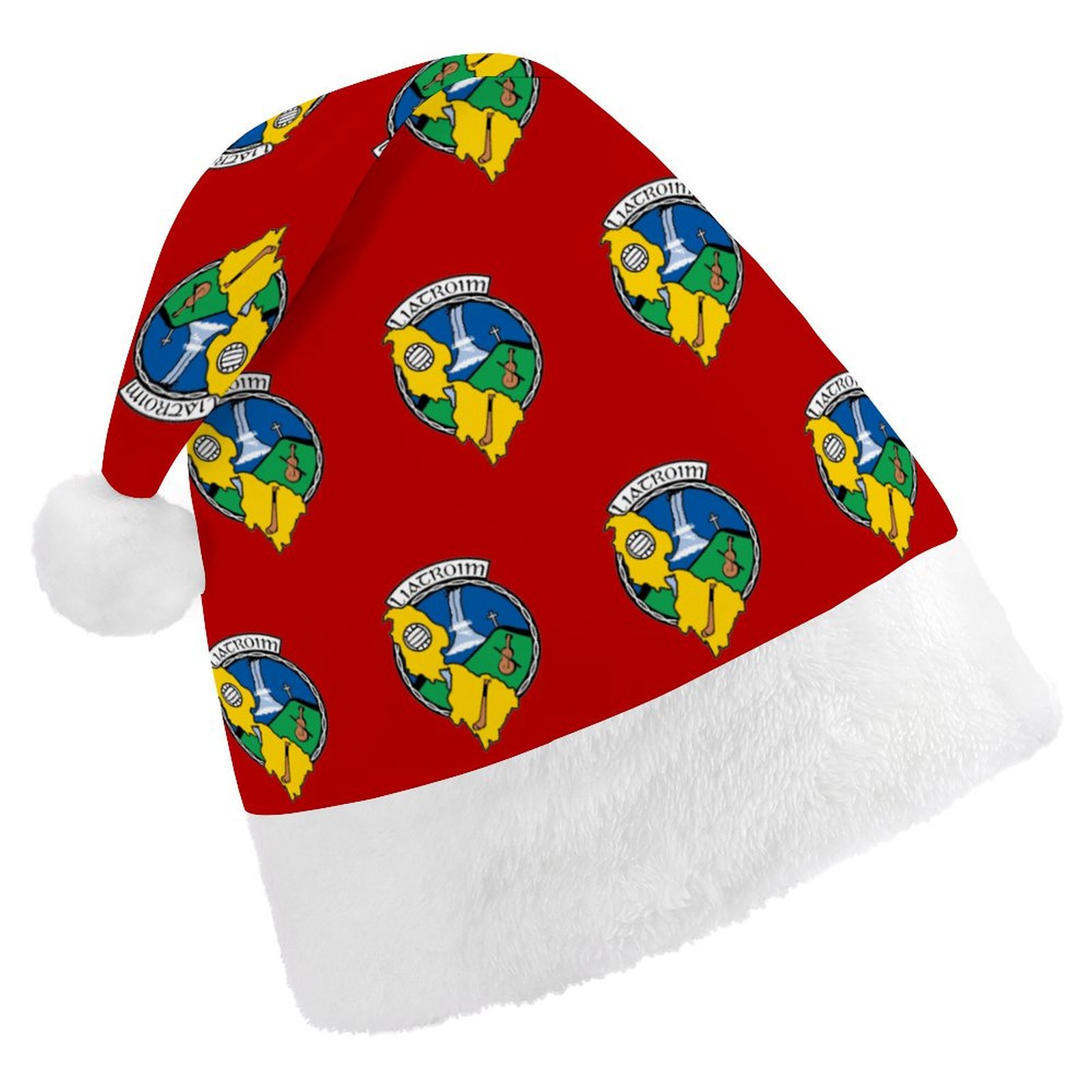 Leitrim GAA Irish Christmas Hat – County Crest Santa Hat Leitrim GAA Irish Christmas Hat – County Crest Santa Hat