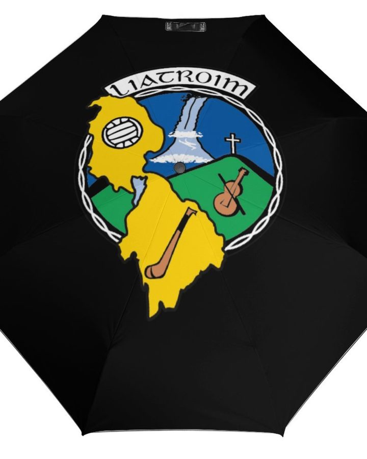 Leitrim GAA Umbrella – Leitrim County Crest Compact Rain Umbrella
