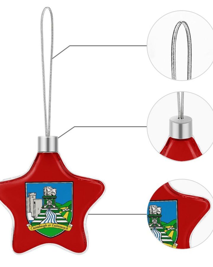 Limerick GAA Star-shaped Christmas Ornament