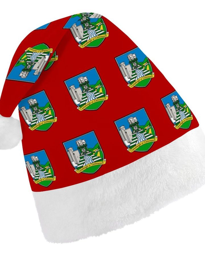 Limerick GAA Irish Christmas Hat – County Crest Santa Hat