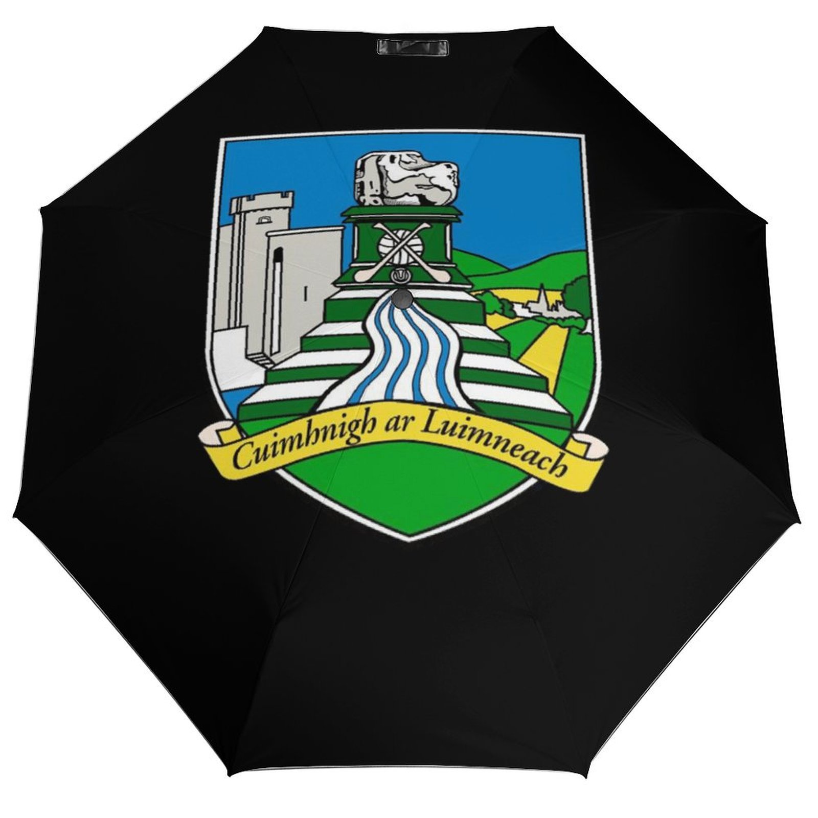 Limerick GAA Umbrella – Limerick County Crest Compact Rain Umbrella Limerick GAA Umbrella – Limerick County Crest Compact Rain Umbrella