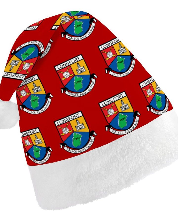 Longford GAA Irish Christmas Hat – County Crest Santa Hat
