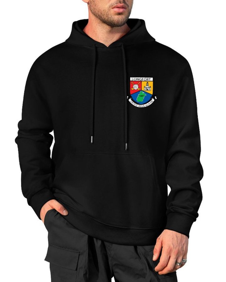 Longford GAA Adults Hoodie with County Crest