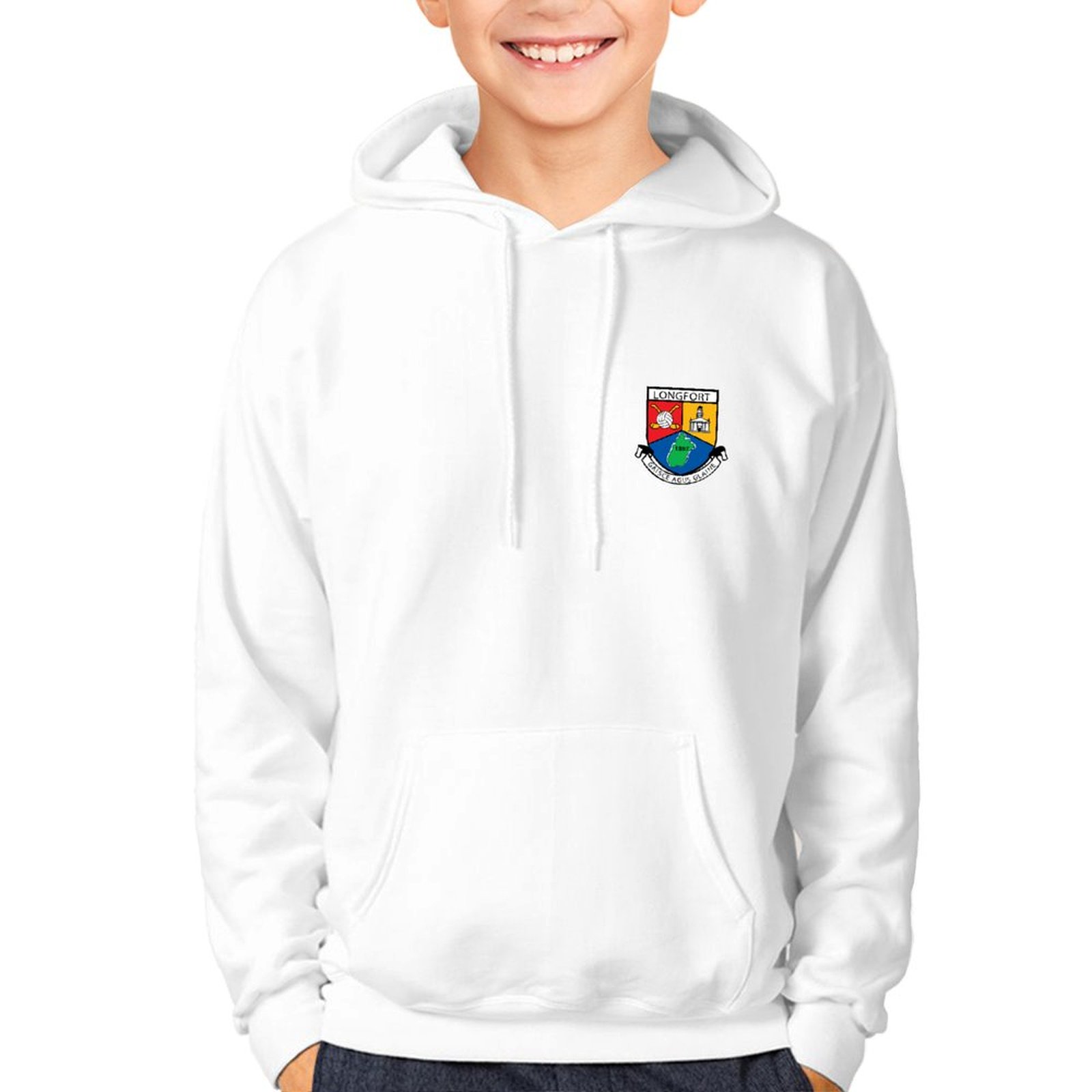 Longford Kids GAA Hoodie – Official County Crest Longford Kids GAA Hoodie – Official County Crest