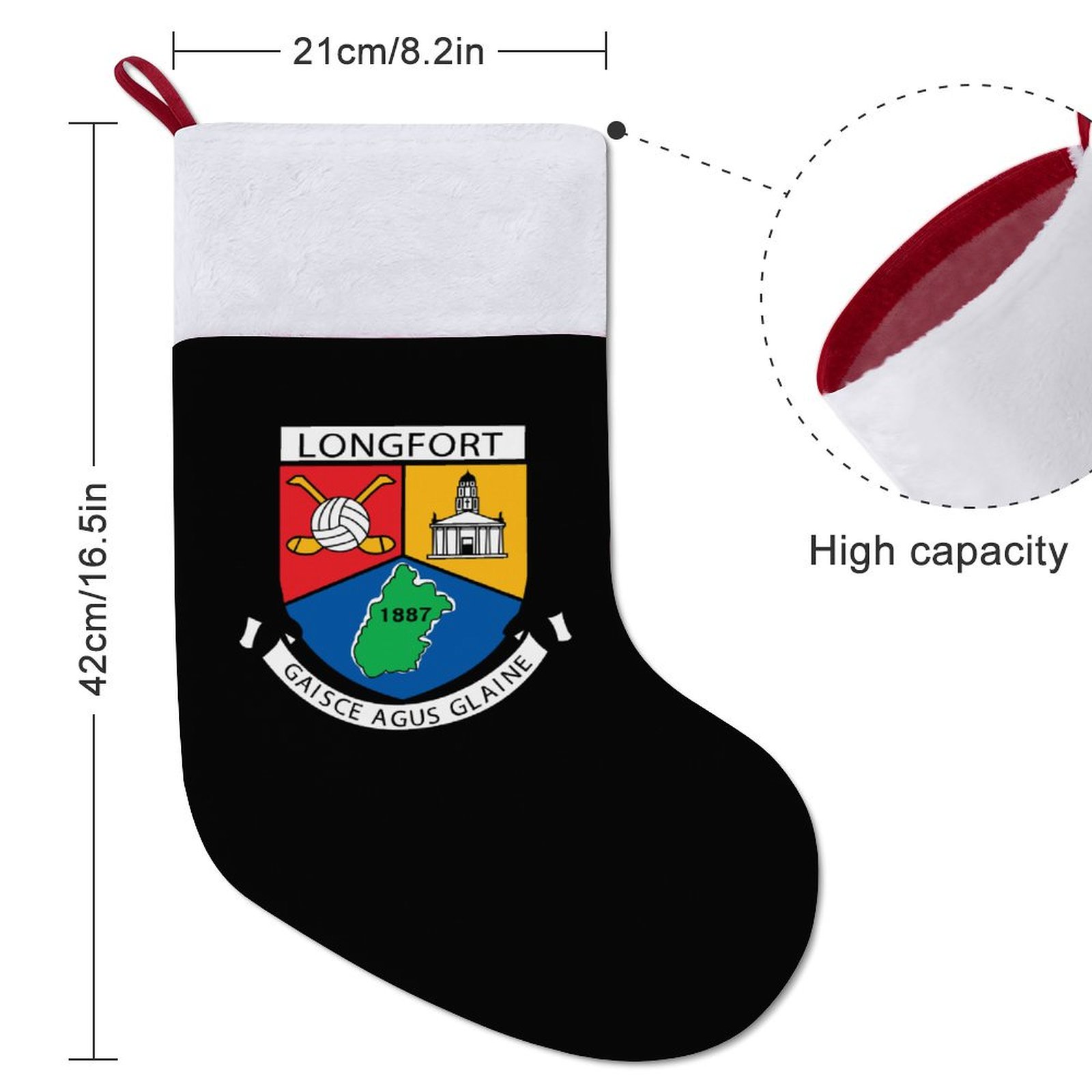 Longford GAA Irish Christmas Socks Longford GAA Irish Christmas Socks