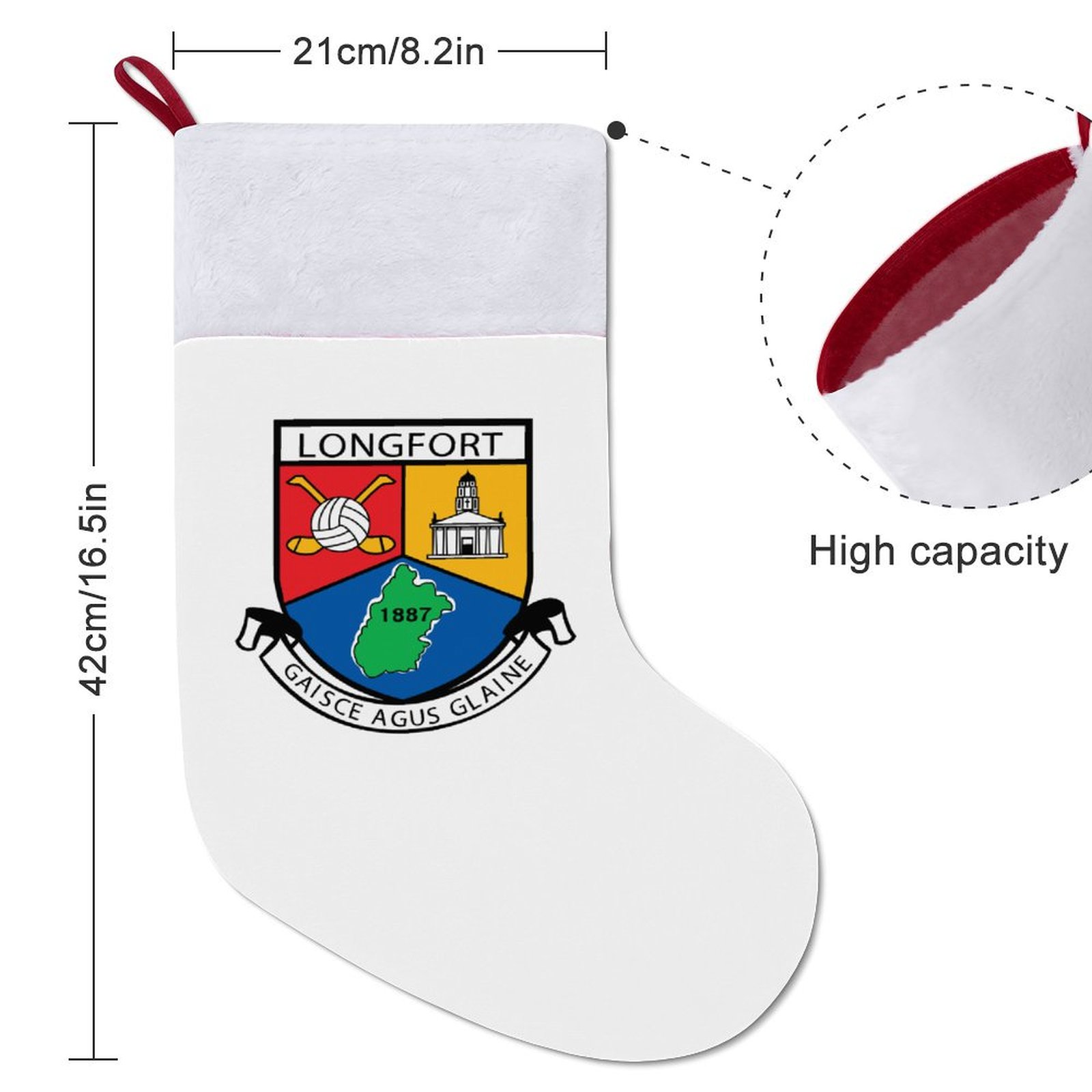 Longford GAA Irish Christmas Socks Longford GAA Irish Christmas Socks