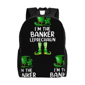 lrish-Themed Backpack with Leprechaun Print