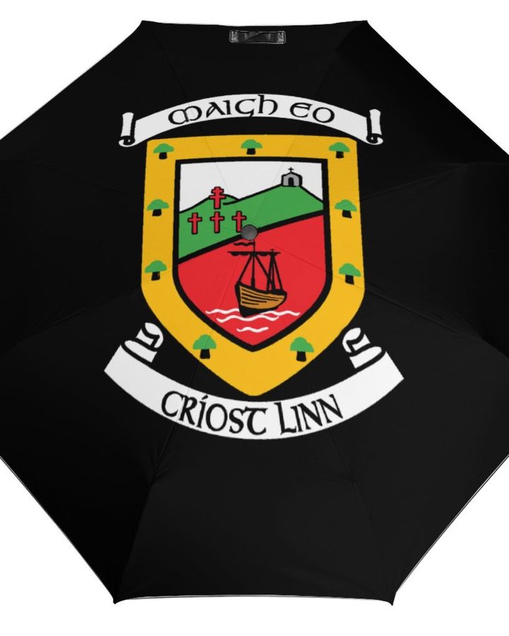 Mayo GAA Umbrella – Mayo County Crest Compact Rain Umbrella