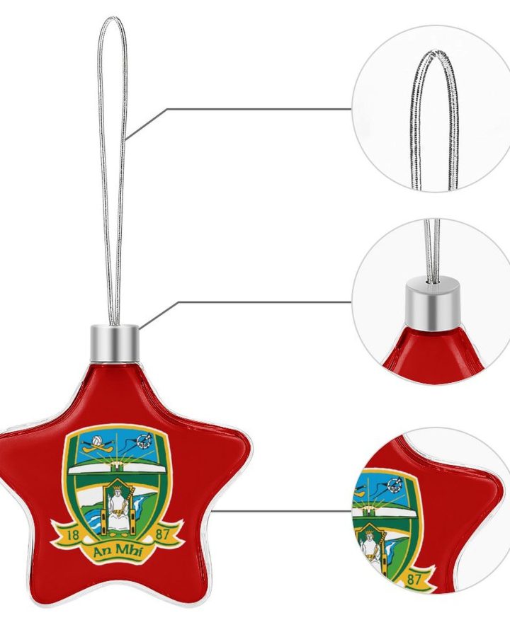 Meath GAA Star-shaped Christmas Ornament