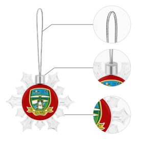 Meath GAA Irish Christmas Snowflake Ornament