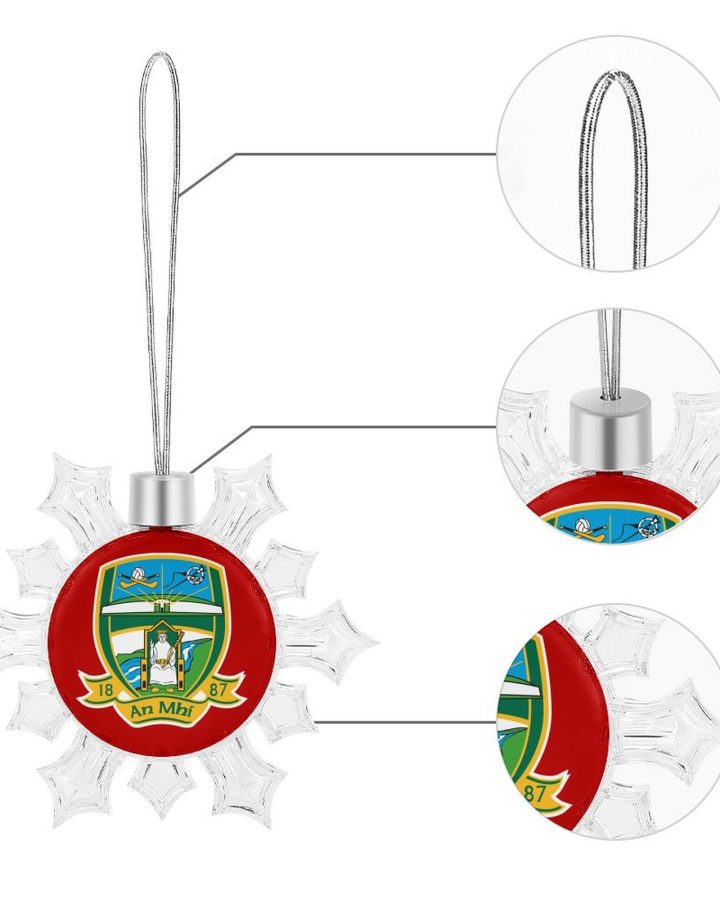 Meath GAA Irish Christmas Snowflake Ornament