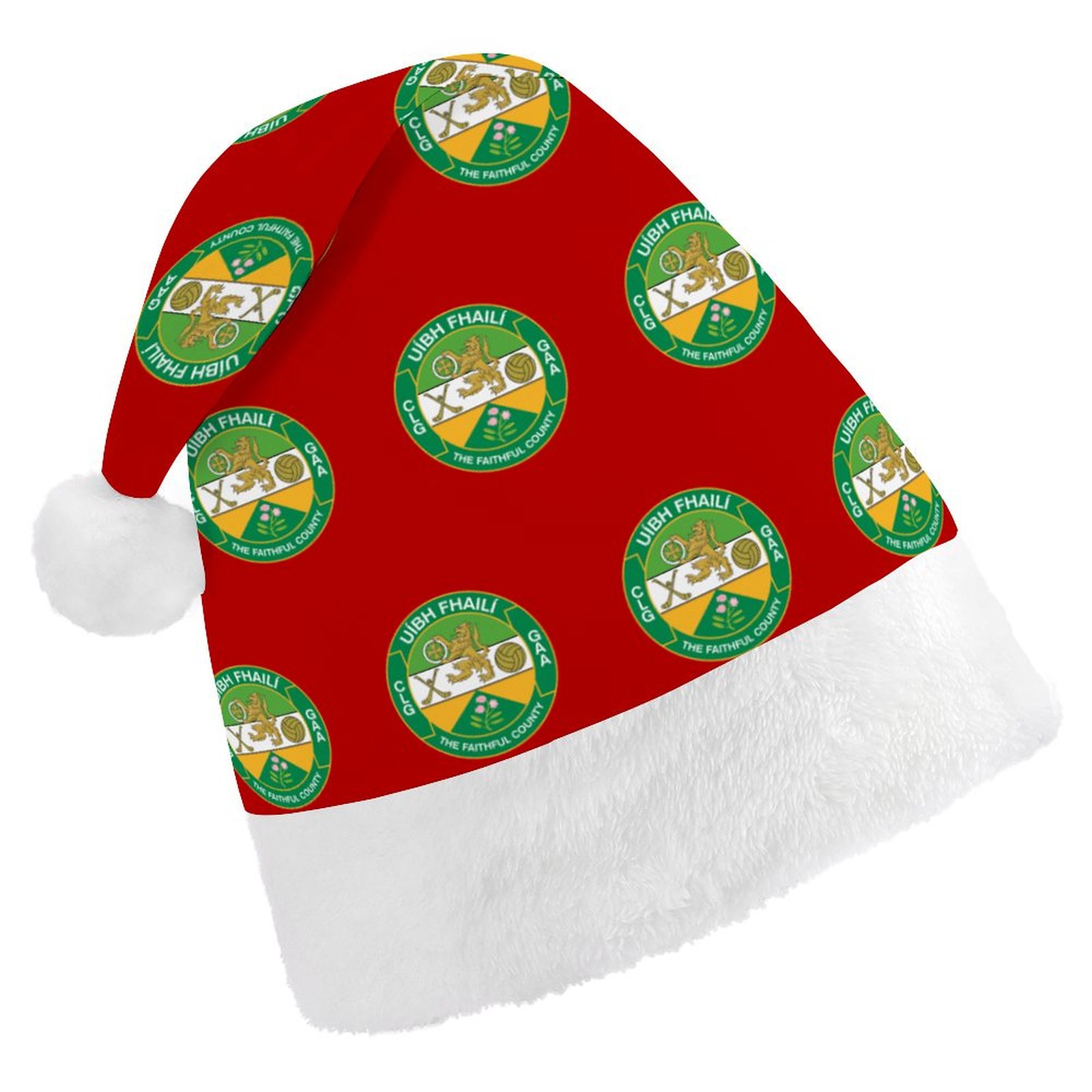Offaly GAA Irish Christmas Hat – County Crest Santa Hat Offaly GAA Irish Christmas Hat – County Crest Santa Hat