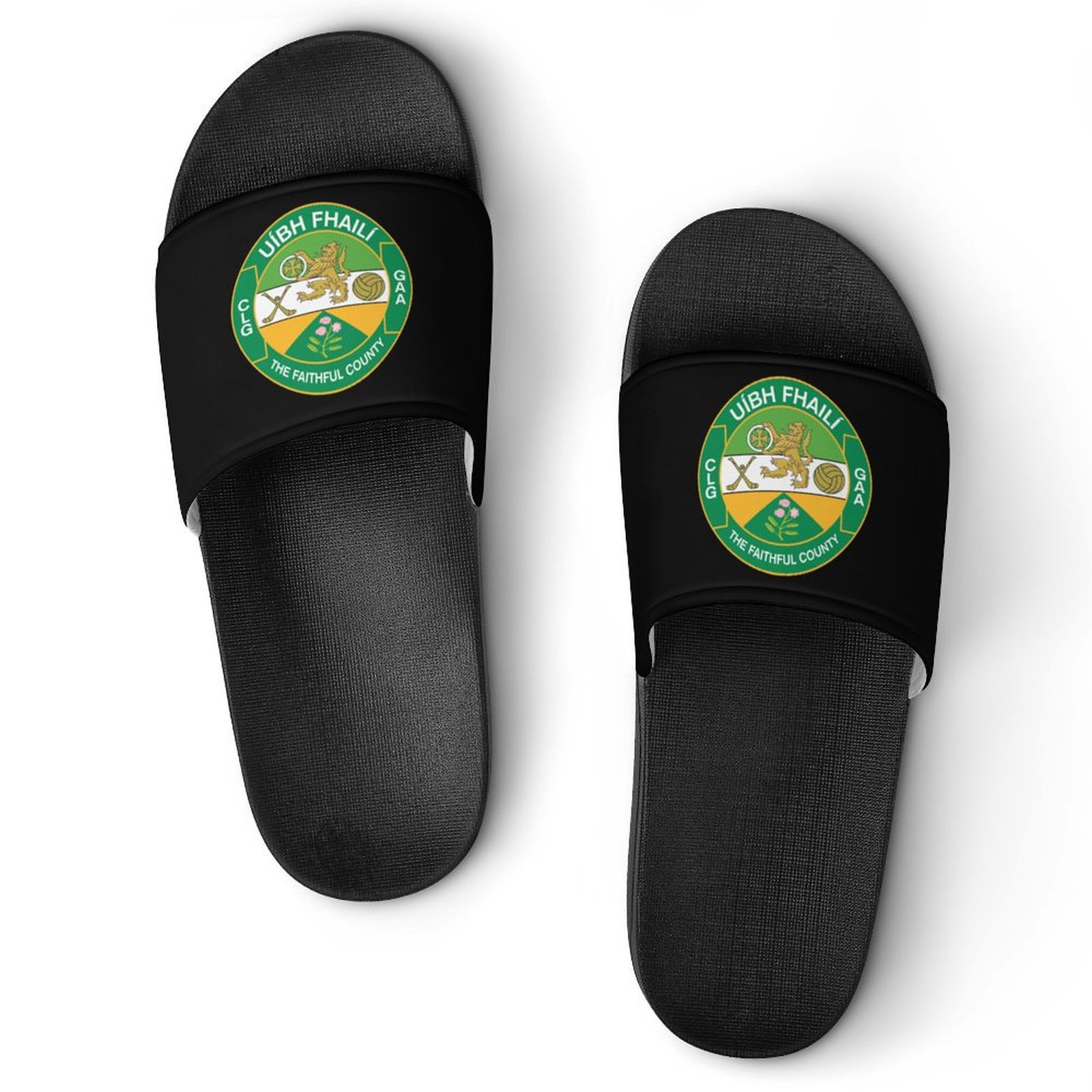 Offaly GAA Sliders – Adult Sandals Offaly GAA Sliders
