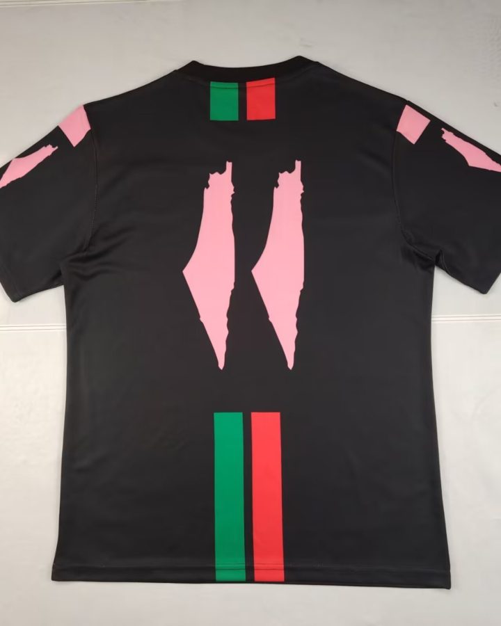 Palestine 2025-2026 Black Pink Arabic Jersey