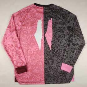 Palestine 2025-2026 Black Pink Long Sleeve Arabic Jersey Palestine 2025-2026 Black Pink Long Sleeve Arabic Jersey