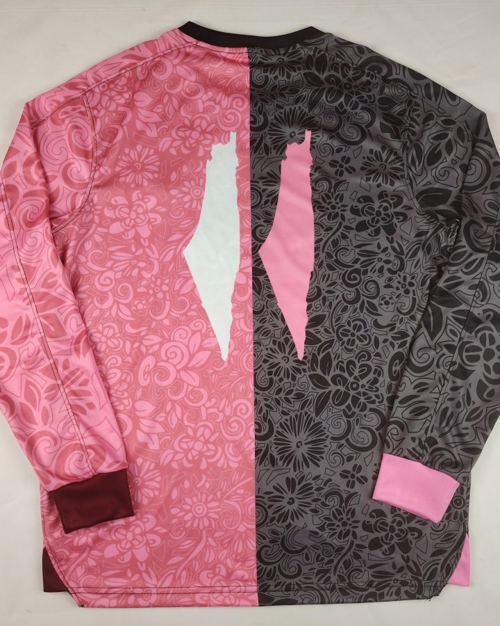 Palestine 2025-2026 Black Pink Long Sleeve English Jersey