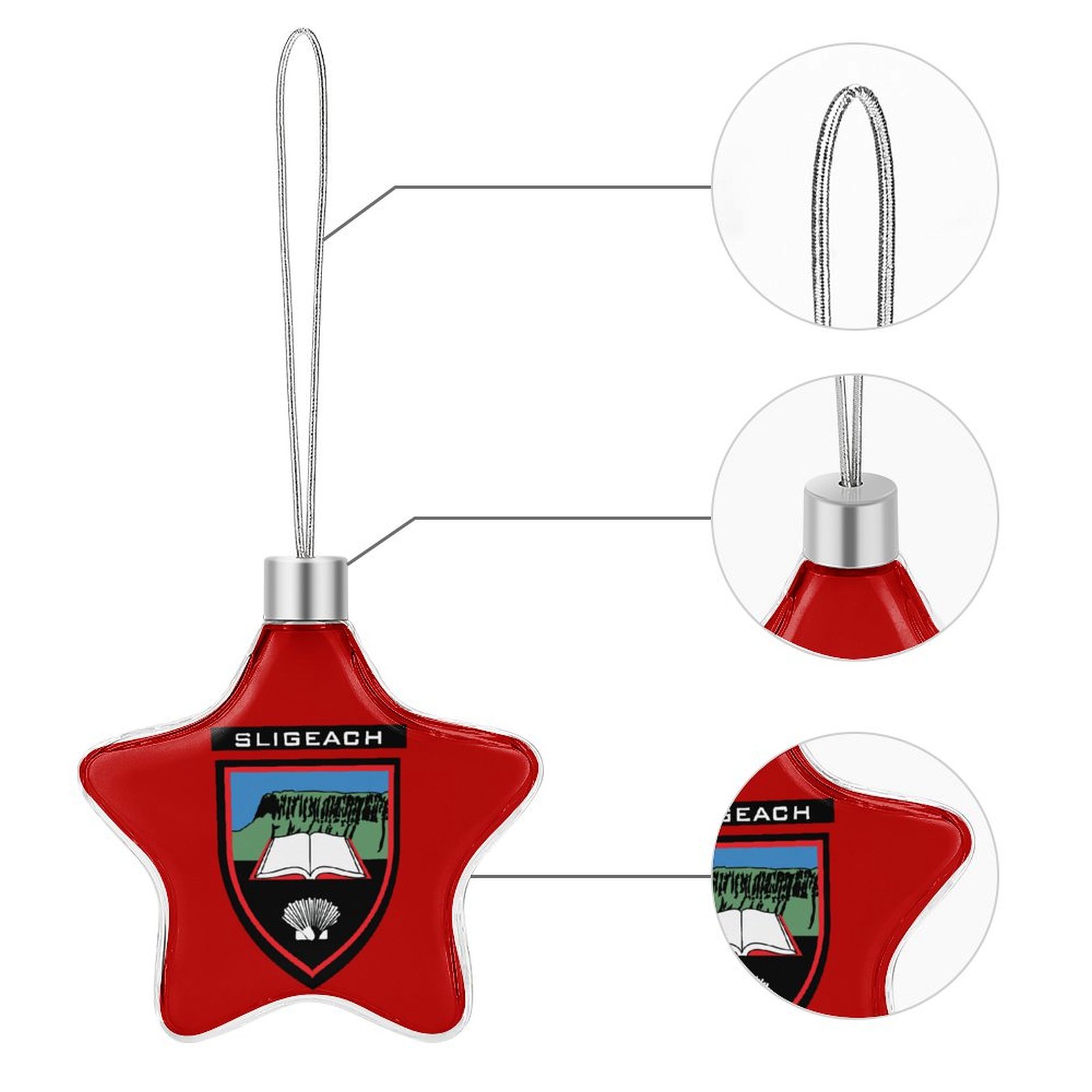 Sligo GAA Star-shaped Christmas Ornament Sligo GAA Star-shaped Christmas Ornament