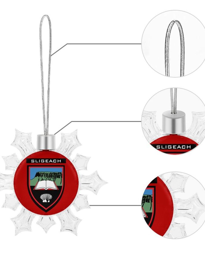 Sligo GAA Irish Christmas Snowflake Ornament