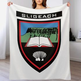 Sligo GAA Plush Blanket – 50x60" Soft County Throw (White or Black Background)