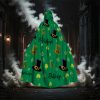 St. Patrick’s Day Clover & Pot of Gold Cape – Green & Gold Irish Costume Cloak