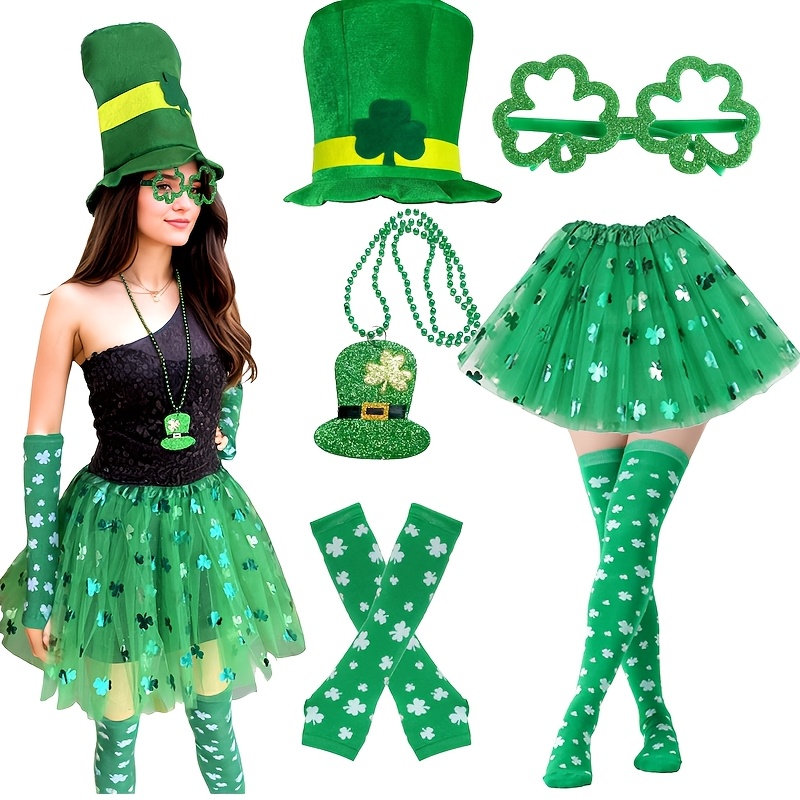 St. Patrick’s Day Costume Accessory Set – Irish Fancy Dress Outfit St. Patrick’s Day Costume Accessory Set – Irish Fancy Dress Outfit