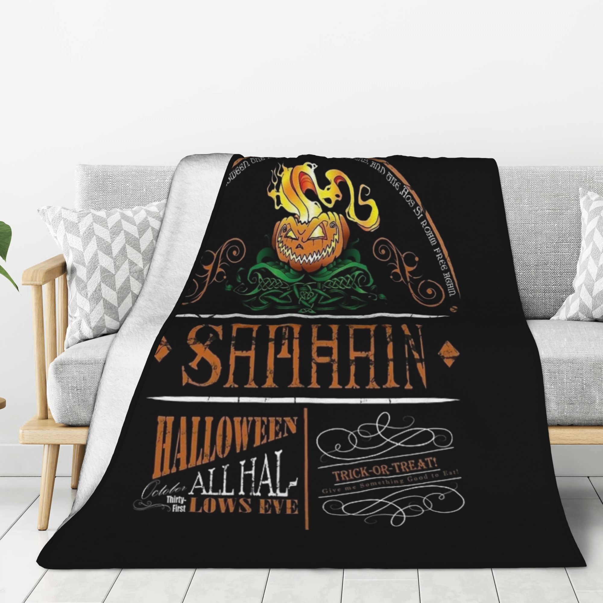 Super Warm Samhain & Irish Gaelic Halloween Throw Blanket Super Warm Samhain & Irish Gaelic Halloween Throw Blanket