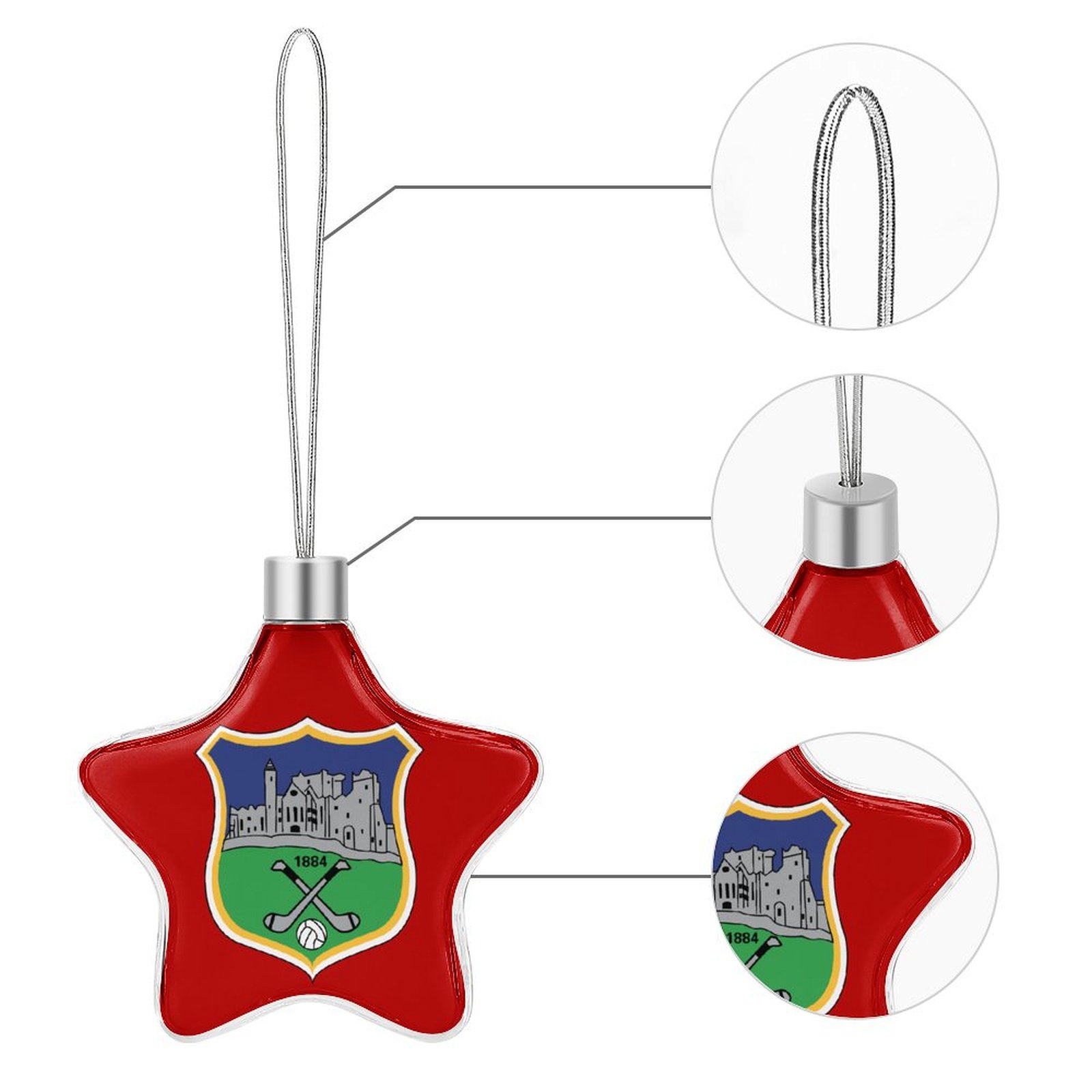 Tipperary GAA Star-shaped Christmas Ornament Tipperary GAA Star-shaped Christmas Ornament