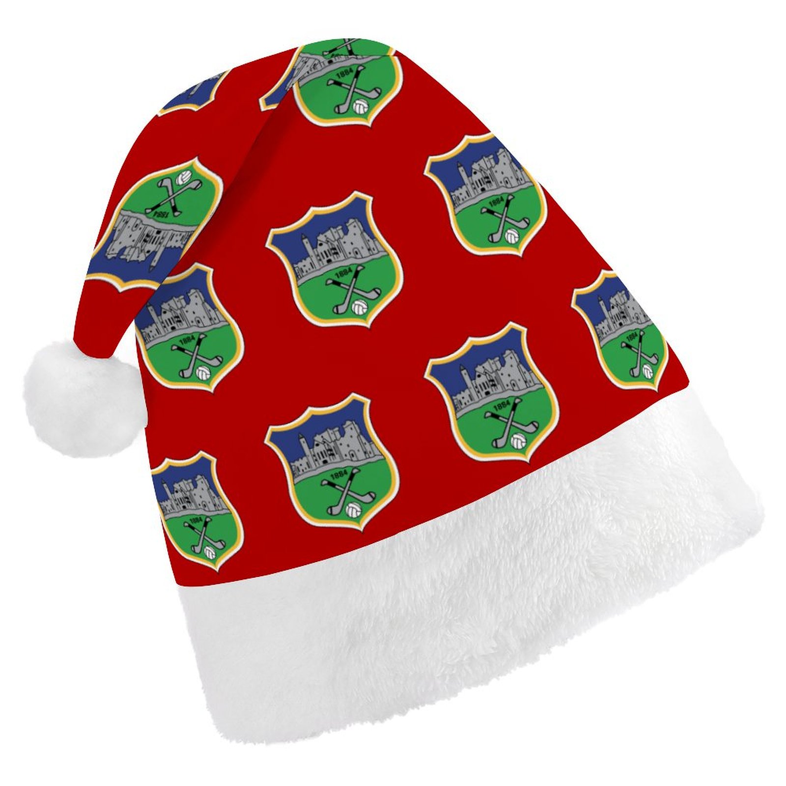 Tipperary GAA Irish Christmas Hat – County Crest Santa Hat Tipperary GAA Irish Christmas Hat – County Crest Santa Hat