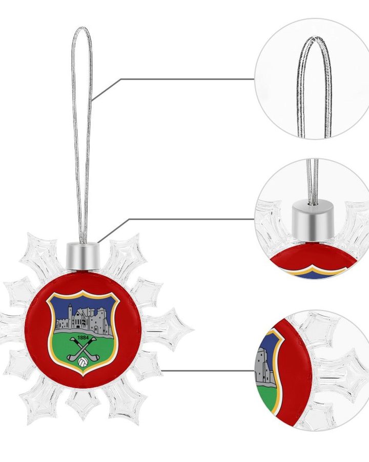 Tipperary GAA Irish Christmas Snowflake Ornament