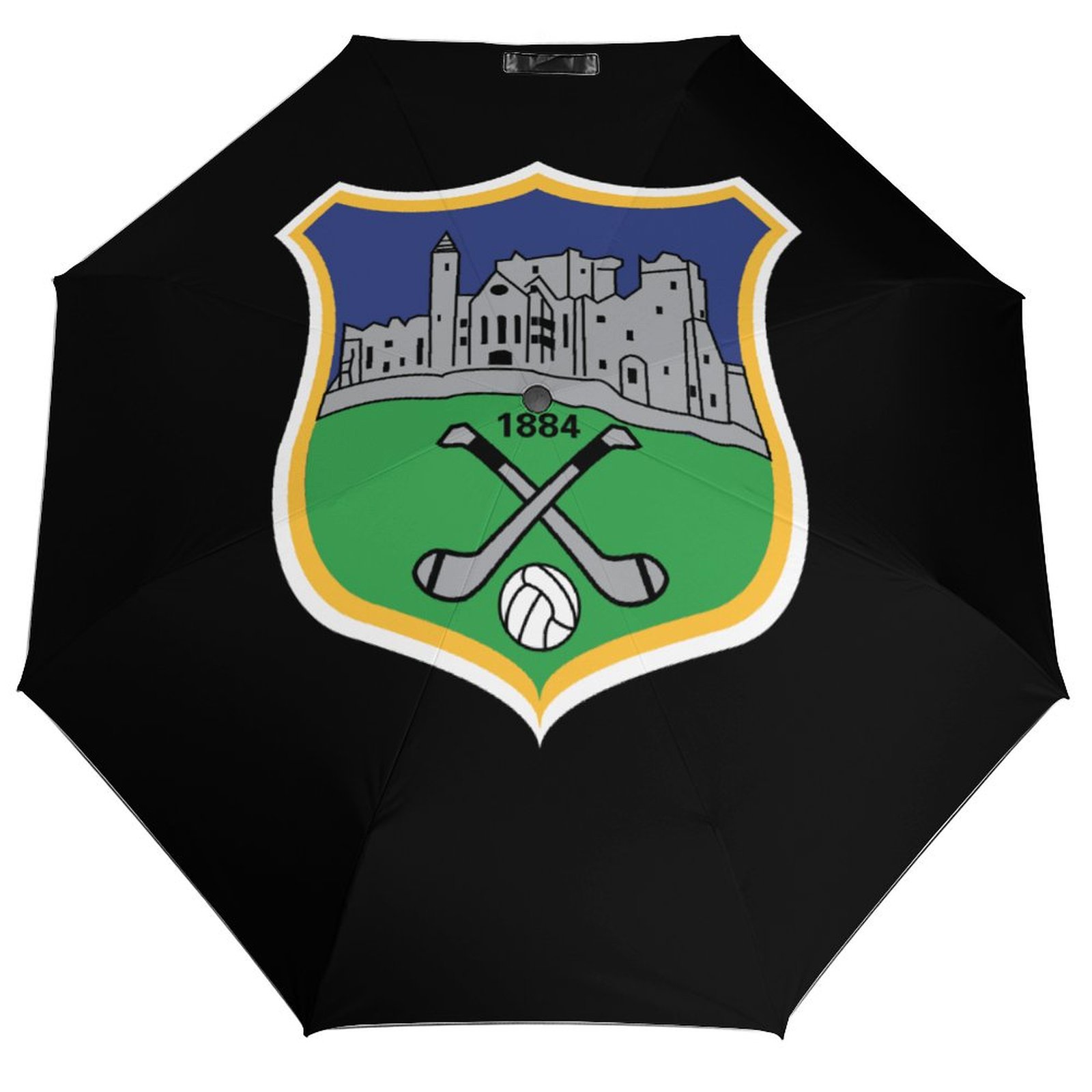 Tipperary GAA Umbrella – Tipperary County Crest Compact Rain Umbrella Tipperary GAA Umbrella – Tipperary County Crest Compact Rain Umbrella