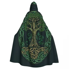 Tree of Life Celtic Hooded Cloak Cape