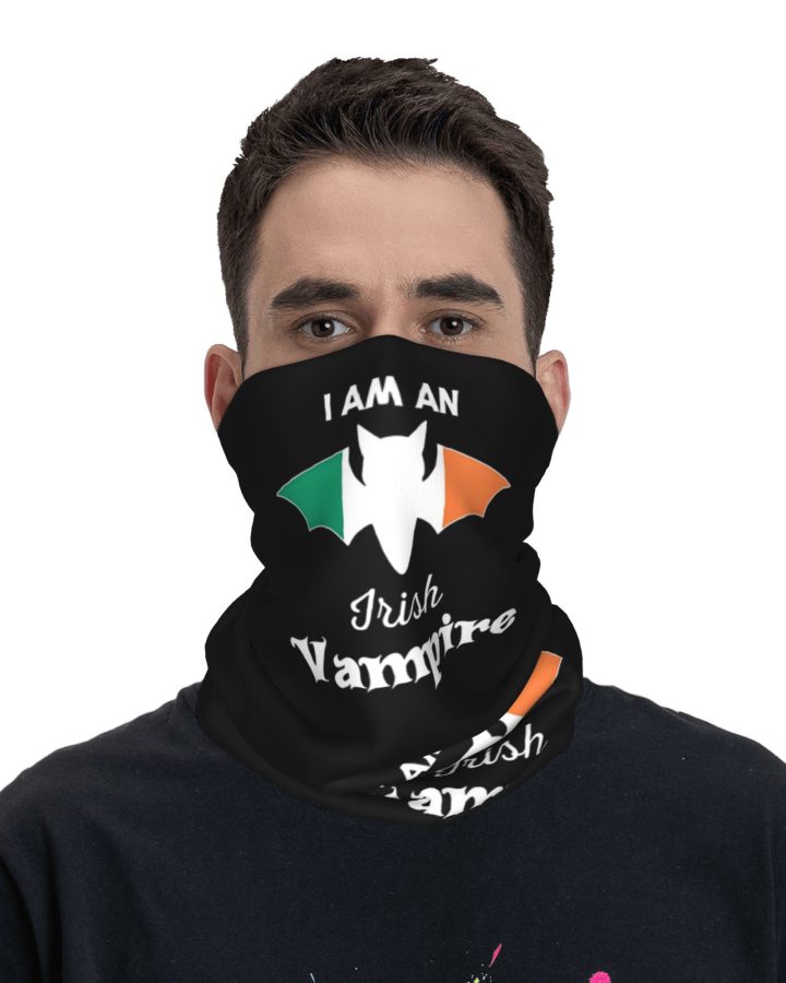 Alternative view of Vampire Ireland Flag Halloween Scarf Balaclava – Breathabl
